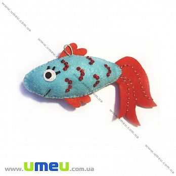 Набор из фетра для создания игрушки, Рыбка ФН-73, 14х7 см, 1 набор (FLT-034867)