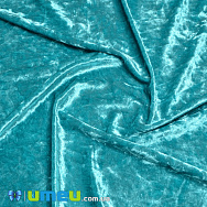 Оксамит корейський стрейчевий Мармуровий, Бірюзовий, 20х29 см (TKN-040538)