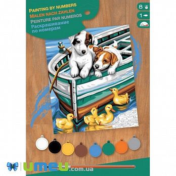 Набір для творчості Sequin Art PAINTING BY NUMBERS JUNIOR Цуценята та Качки (DIF-043457)