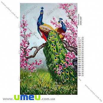 Схема для виш. бісером Dana, Райські птахи DANA-3367, 41х25 см (SXM-034506)