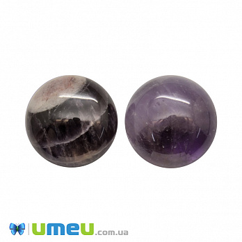 Кабошон нат. камінь Аметист, Круглий, 16 мм (KAB-050562)