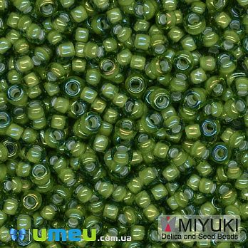 Бисер японский Miyuki круглый RR 8/0 №3764, Зеленый, 5 г (BIS-045993)