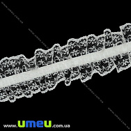 Мереживо на резинці, 40 мм, Біле (LEN-015510) Мереживо на резинці, 40 мм, Біле (LEN-015510)