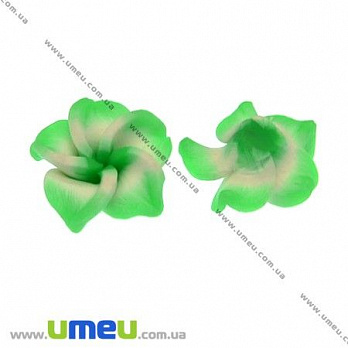 Бусина FIMO Цветок, 15 мм, Салатовая, 1 шт (BUS-007679)