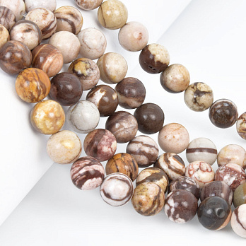 Намистини Яшма зебра, Натур. камінь, 10,5 мм, Круглі (BUS-058004)