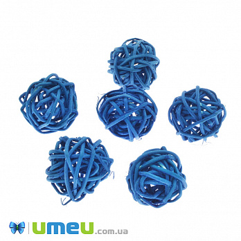 Куля з ротанга, 25 мм, Блакитний (DIF-042899)