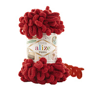 Пряжа Alize Puffy 100 г, 9,2 м, Красная 106 (YAR-060745)
