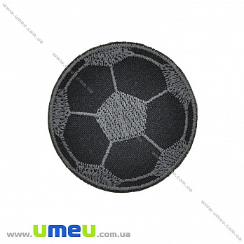 Термоаппликация Мяч, 6 см, Черная, 1 шт (APL-027732)