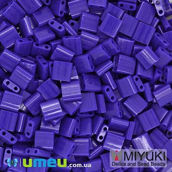 Бісер японський Miyuki TILA №414, 5х5 мм, Синій (BIS-046047)