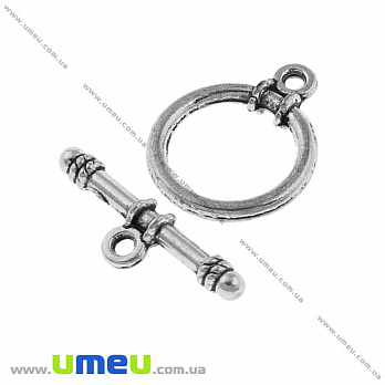 [Архів] Тогл, Античне срібло, 16х13 мм (ZAM-018672)