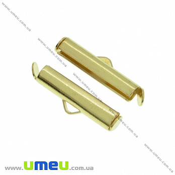 Затискач круглий, 20х6х4 мм, Золото (ZAG-020900)