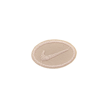 Термоаппликация Nike, 3х2 см, Бежевая (APL-053388)