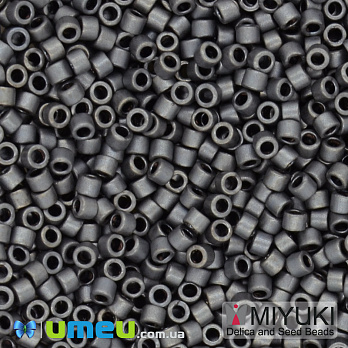 Бісер японський Miyuki Delica 11/0 DB306, Сірий матовий (BIS-045268)
