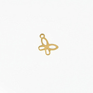 Подвеска из нерж. стали Бабочка, 11х7,5 мм, Покрытие 18 kt (STL-061315)