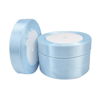 Атласна стрічка, 15 мм, Блакитна (LEN-060377)