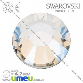 Стразы Swarovski 2028 Moonlight, HotFix, SS20 (4,7 мм), 1 шт (STR-009827)