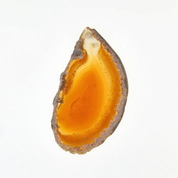 Срез Агата, Красно-коричневый, 72х39 мм (POD-012006)