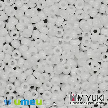 Бісер японський Miyuki круглий RR 11/0 №402, Білий (BIS-045609)