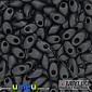 Бісер японський Miyuki LMA №401F, 4х7 мм, Чорний матовий (BIS-036727)