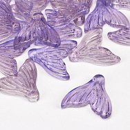 Підвіска скляна Риб'ячий хвіст, Бузкова АВ, 20х19х3 мм, 1 шт (POD-054463)