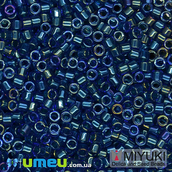 Бісер японський Miyuki Delica 11/0 DB1763, Синій АВ (BIS-045410)