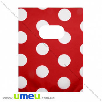 Подарочный пакетик, 20х15 см, Красный, 1 шт (UPK-014769)