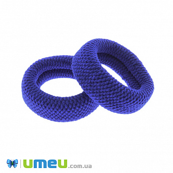 Резинка для волосся мікрофібра фактурна, 50 мм,Синя (OSN-041722)