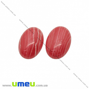 Кабошон нат. камінь Агат червоний, Овал, 18х13 мм (KAB-025944)