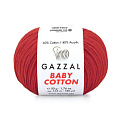 Пряжа Gazzal Baby Cotton №3443, 50 г, 165 м, Червона (YAR-062515)