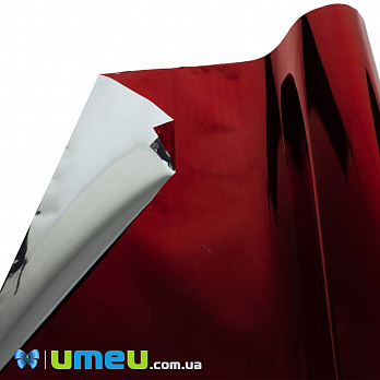 Упаковочная пленка Металлизированная, Красная, 60х100 см, 1 лист (UPK-039847)