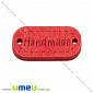 Бирка дерев'яна «Hand made», 24х12 мм, Червона (PUG-013052)