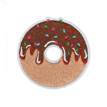 Термоаппликация, Пончик, 6,5 см, Коричневая (APL-060115)