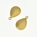 Подвеска из нерж. стали Капля, 17,2х11,2 мм, Золото (STL-060677)