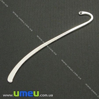 [Архів] Закладка для книг Гладка, Срібло, 86 мм (OSN-004021)