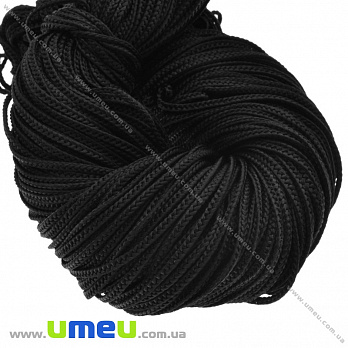 Полипропиленовый шнур плоский, 2,5 мм, Черный, 1 м (LEN-036795)