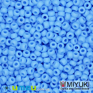 Бісер японський Miyuki круглий RR 10/0 №413F, Блакитний матовий, 5 г (BIS-047541)