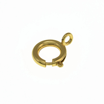 Замок-карабін круглий, 12,5х9 мм, Латунь з покриттям 18 kt (ZAM-058473)