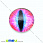 /p15257-kaboshon-stekl-s-printom-glaz-14-mm-rozoviy-krugliy/