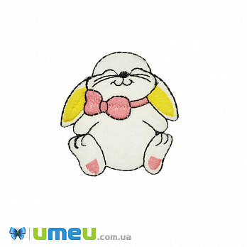 Термоаплікація дитяча Зайчик, 6х5,5 см (APL-042430)