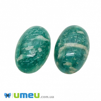 Кабошон нат. камінь Амазоніт, Овал, 14х10 мм (KAB-028867)