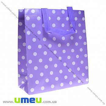 Сумка пластикова В горошок, 34х30х12 см, Бузкова (UPK-035707)