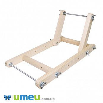 Верстат дерев'яний для бісероплетіння (для герданів) 33х19х18 см (MUL-048172)