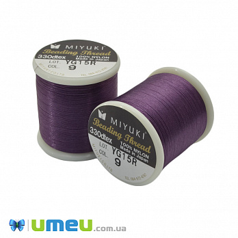Нитка для бісеру Miyuki 09, Фіолетова, 50 м (MUL-045285)