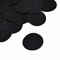 Фетровые кружочки, 3 см, Черные, 1 уп (20 шт) (FLT-051571)