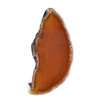 Зріз Агата, Коричневий, 91х43 мм (POD-011973)