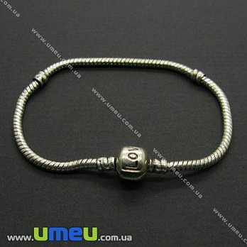 [Архів] Основа для браслета PANDORA зі стопером, Античне срібло, 19,5 cм (OSN-004166)