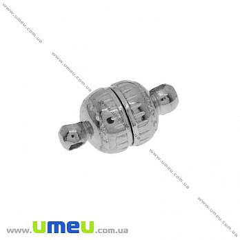 Замок магнітний, 11х6 мм, Темне срібло (ZAM-032299)