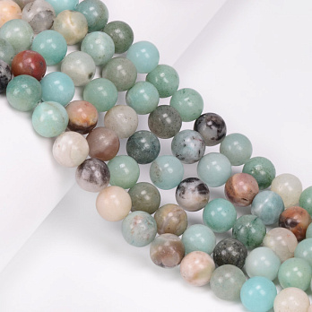Намистини Амазоніт, Натур. камінь, 10,5 мм, Круглі (BUS-051607)