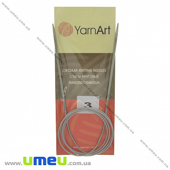Спицы круговые на тросике YarnArt, 3,0 мм, 100 см, 1 шт (YAR-035005)