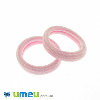 Резинка для волос микрофибра Полоса, 40 мм, Розовая светлая, 1 шт (OSN-041673)